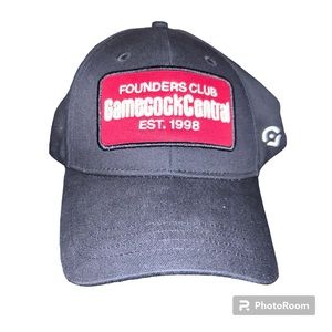 GAMECOCK CENTRAL Black & Red Snap Back Baseball Sports Game Hat Cap One Size